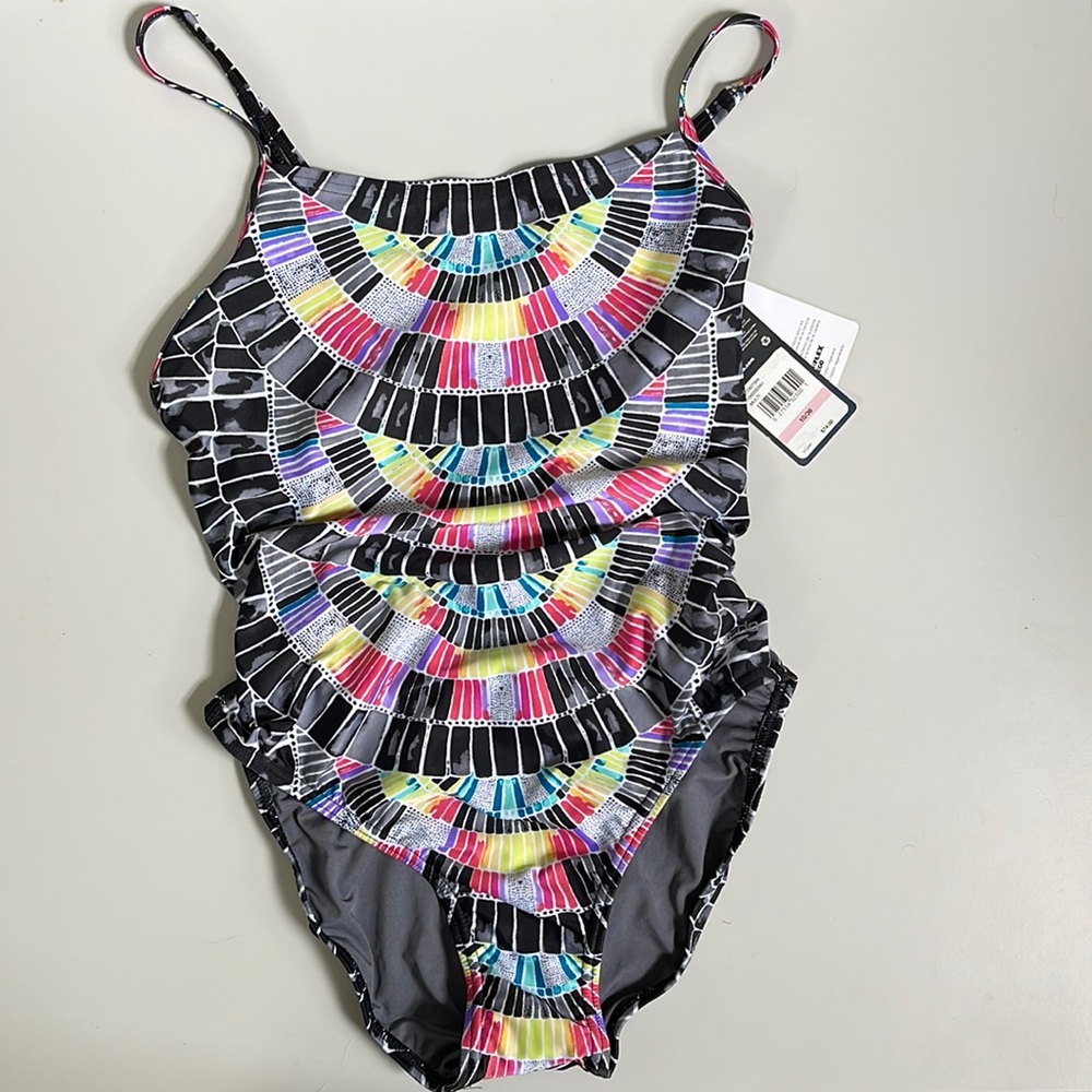 NWT NEW  speedo power flex racing cut swimsuit 10/36